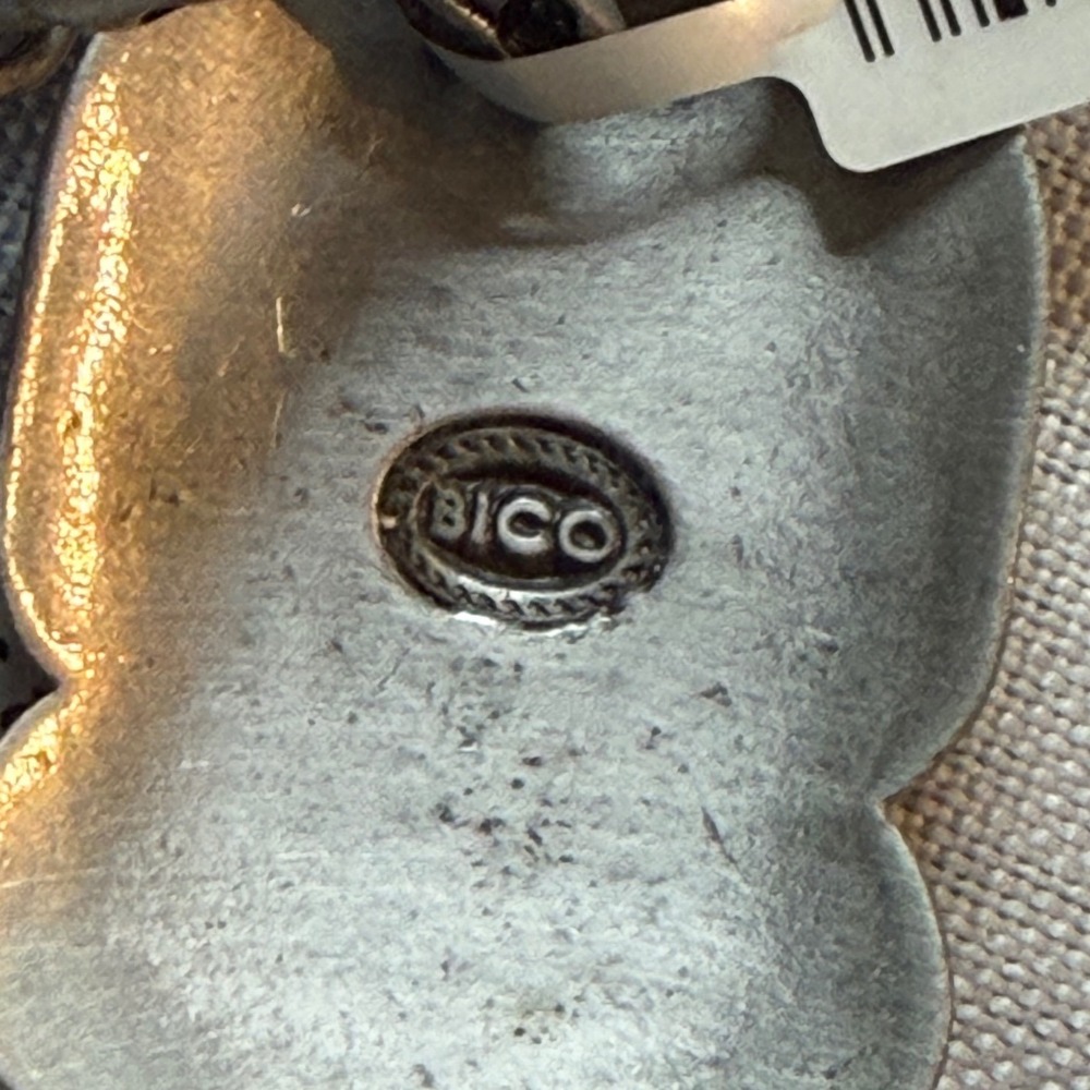Bico Australia Tiki Mask Pendant Necklace Black Leather Cord 25in Tribal Pewter - Picture 3 of 4